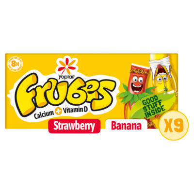Kids Banana & Strawberry Yoghurt Tubes 9 x 37g thumbnail 2