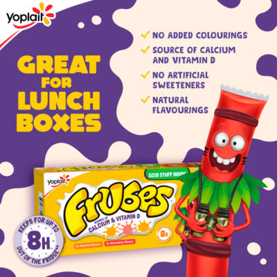 Kids Banana & Strawberry Yoghurt Tubes 9 x 37g thumbnail 4