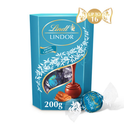 Lindor Salted Caramel Chocolate Truffles Box 200g thumbnail 2