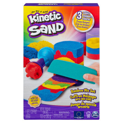 Kinetic Rainbow Mix Set with 3 Colour and 6 Tools (3+ Years)