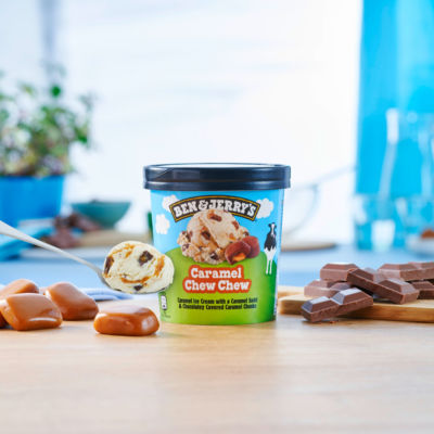 Caramel Chew-Chew Ice Cream Tub 465 ml thumbnail 4