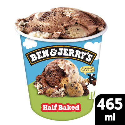 Ben & Jerry's Half Baked Vanilla & Chocolate Ice Cream Tub