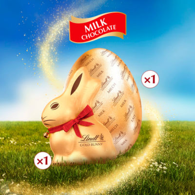 Milk Chocolate Egg With Lindt Gold Bunny 195g thumbnail 4