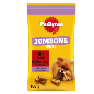 Pedigree Jumbone Mini Adult Small Dog Treats Beef & Poultry
