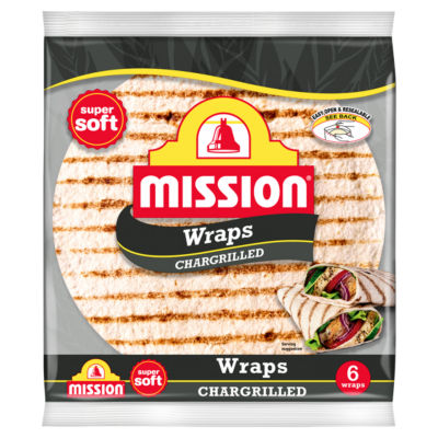 Mission Chargrilled Tortilla Wraps 6 Pack thumbnail 2