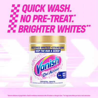 Gold Crystal White Oxi Action Stain Remover Powder 2.4kg thumbnail 3