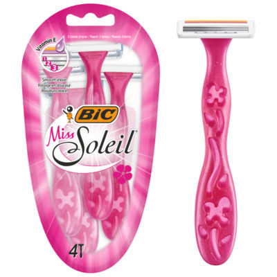 Miss Soleil Women's 3 Blade Disposable Razors x4 thumbnail 2