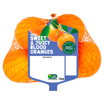 ASDA 5 Sweet & Juicy Blood Oranges