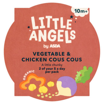 Organic Vegetable & Chicken Cous Cous 10m+ 190g thumbnail 2