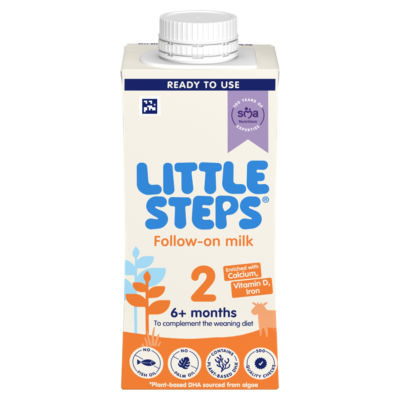 LITTLE STEPS® 2 Follow-on Baby Milk Ready Made Liquid Formula 6 Months+ 200ml thumbnail 2
