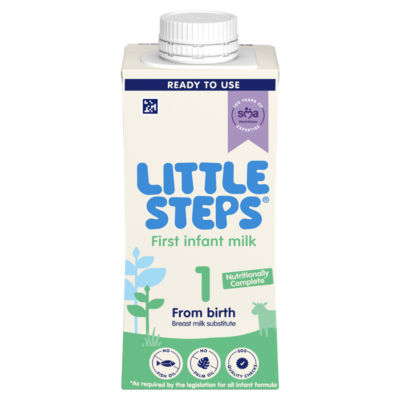 LITTLE STE[S® 1 First Infant Baby Milk Premade Liquid Formula from birth 200ml thumbnail 2
