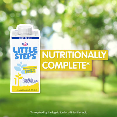 LITTLE STE[S® 1 First Infant Baby Milk Premade Liquid Formula from birth 200ml thumbnail 4