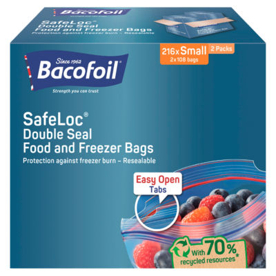 Â® SafeLocÂ® Double Seal Food and Freezer Bags Small x 216 bags thumbnail 2