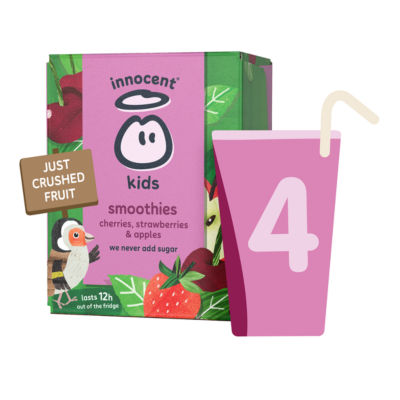 Kids Smoothies Cherries, Strawberries & Apples 4 x 150ml thumbnail 2