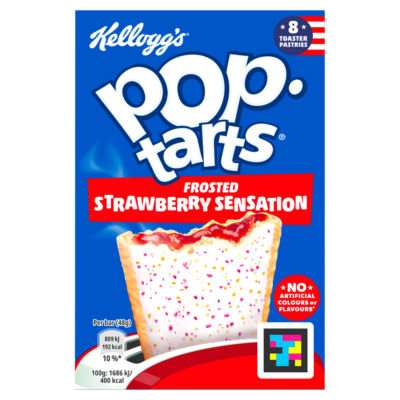 Pop Tarts Frosted Strawberry Sensation Pastry Snacks 8x48g thumbnail 2