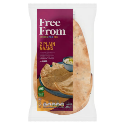 Free From by  2 Plain Naans 200g thumbnail 2