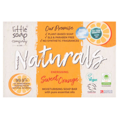 Naturals Energising Sweet Orange Moisturising Soap Bar 100g thumbnail 2