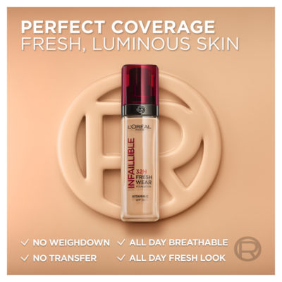 L'Oreal Paris Infallible 32H Fresh Wear Foundation 110 Rose Vanilla thumbnail 4