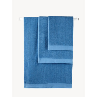 Small Atlantic Blue Cotton Hand Towel thumbnail 2
