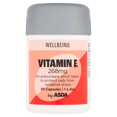 ASDA Vitamin E 268mg Wellbeing Capsules