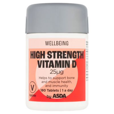 Wellbeing 1 a day High Strength Vitamin D 25µg 180 Tablets thumbnail 2