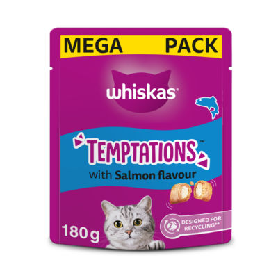 Whiskas Temptations Adult Cat Treats with Salmon Flavour