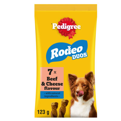 RODEO Duos Beef and Cheese Dog Treats 7 Sticks 123g thumbnail 2