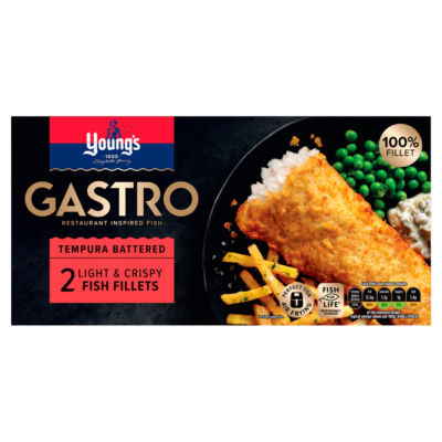 Young's Gastro 2 Tempura Battered Fish Fillets