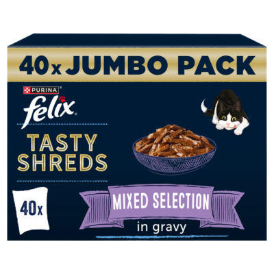 Felix Tasty Shreds Mixed Selection in Gravy Wet Cat Food