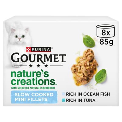 GOURMET Nature's Creations Fish Wet Cat Food 8x85g thumbnail 2