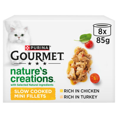 GOURMET Nature's Creations Poultry Wet Cat Food 8x85g thumbnail 2