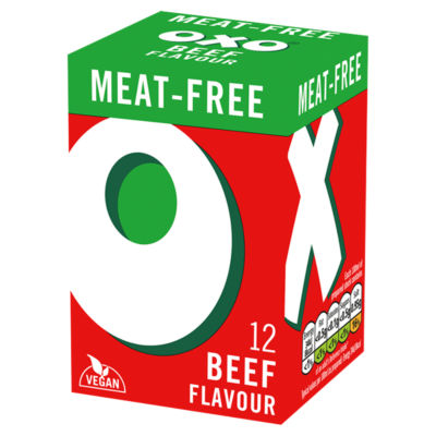 Oxo 12 Meat-Free Vegan Beef Flavoured Stock Cubes 71g thumbnail 4