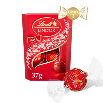 Lindt LINDOR Milk Chocolate Truffles Box 37g