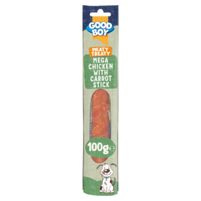 Meaty Treaty Mega Chicken with Carrot Stick 100g thumbnail 2