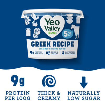 Greek 5% Strained Natural Yogurt 450g thumbnail 3