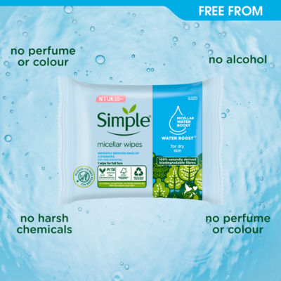 Kind to Skin Water Boost Micellar Cleansing Wipes 20 wipes thumbnail 3