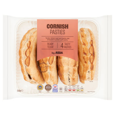 ASDA 4 Cornish Pasties