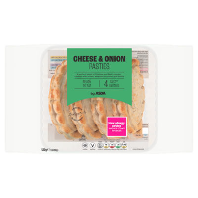 Cheese & Onion Pasties 4 x 130g (520g) thumbnail 2