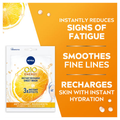 Q10 Energy Instant Recharge Sheet Mask pc thumbnail 3