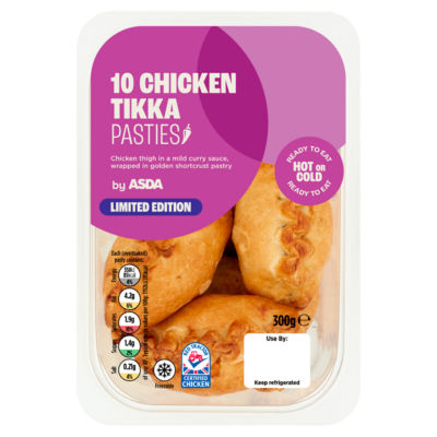 Limited Edition 10 Chicken Tikka Pasties 300g thumbnail 2