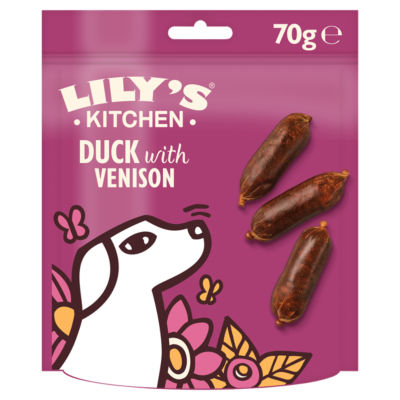 Scrumptious Duck with Venison Sausages Dog Treats 70g thumbnail 2