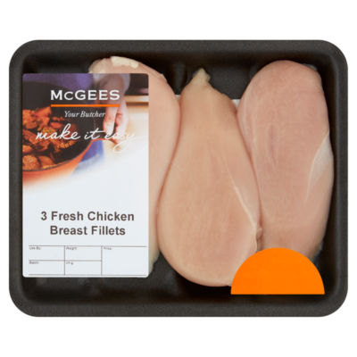 3 Fresh Chicken Breast Fillets 300g