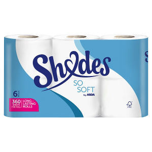 ASDA Shades So Soft Toilet Tissue 6 Rolls