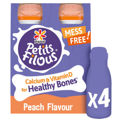 Peach Flavour Drinking Yoghurt 4 x 100g (400g) thumbnail 2