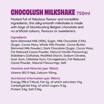 Chocolush! Milkshake 750ml thumbnail 4