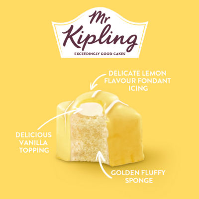 Mr Kipling Lemon French Fancies Cakes 8 pack thumbnail 3
