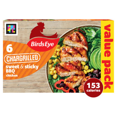 6 Sweet & Sticky BBQ Chicken Breast Steaks 522g