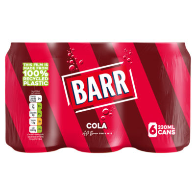 Cola 6 Pack Flavoured Fizzy Drink 6 x 330ml Cans