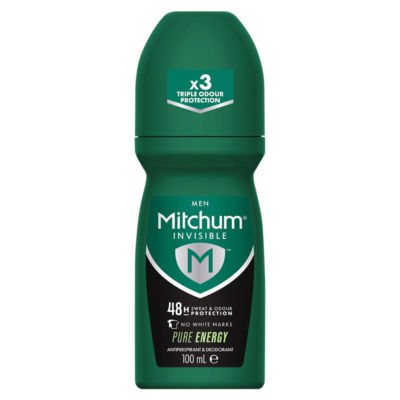Invisible Men 48HR Protection Pure Energy Anti-Perspirant & Deodorant 100ml thumbnail 2