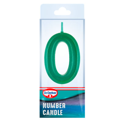 Number Zero Birthday Candle thumbnail 4